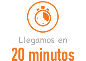 Llegamos en 20 minutos